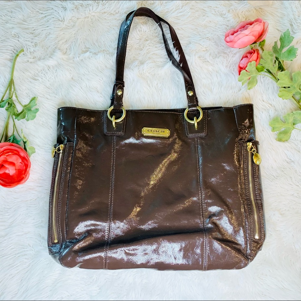 Coach Gallery Patent Leather Tote